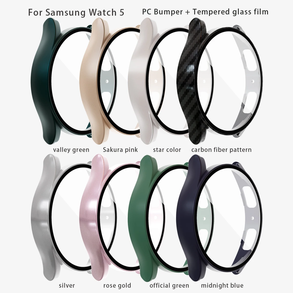 New Shockproof Cover Pc Tempered Glass Protective Film Mens Black