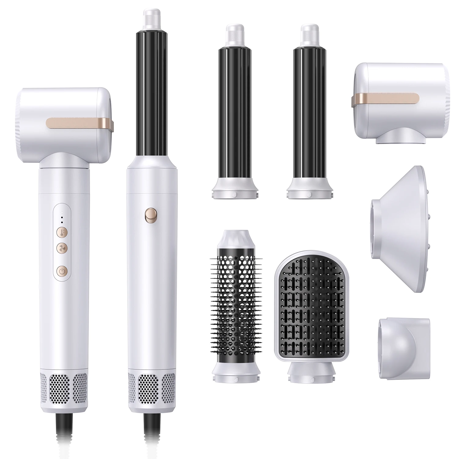 OEM Factory 7 in 1 High Speed Brushless BLDC Motor Hair Dryer for Women Professional 7 in 1 Hair Dryer