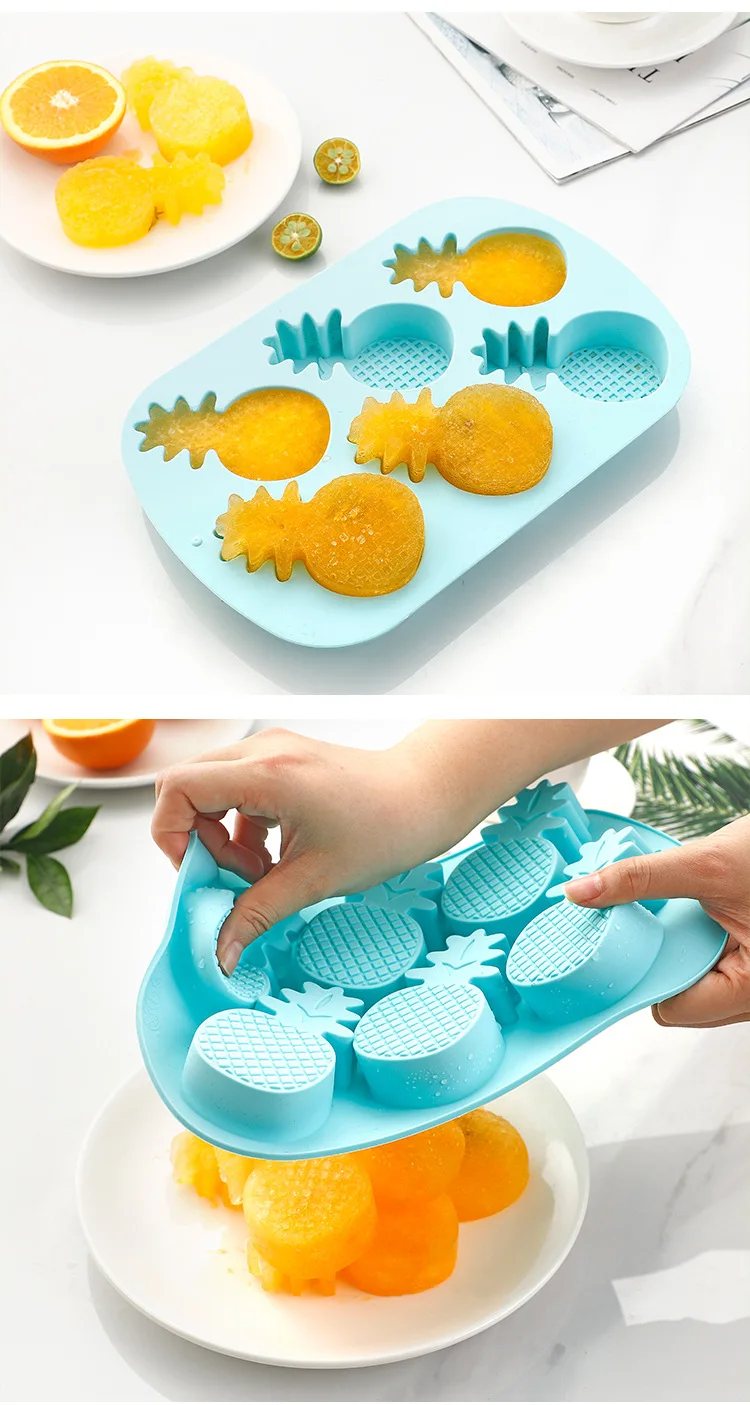 DIY Home Fruit-Shaped Silicone Ice Cube Mold Easy to Demold Self-Made Ice Cream Tools with Creative Personality factory