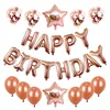Set di palloncini per compleanno in oro rosa