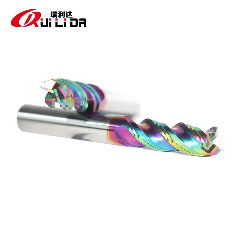 Fresa Carburo Fresa De Carburo De 3/16" 3 Filos Recubierta ZrN Para Aluminio - Alto Rendimiento, Hecha En USA Fresa Carburo Aluminio - Foto 7