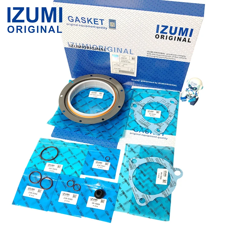Kit Gasket Asli IZUMI C9 4241264 Kit Gasket C9 4241264 untuk Bahagian Jentera Pembinaan Caterpillar