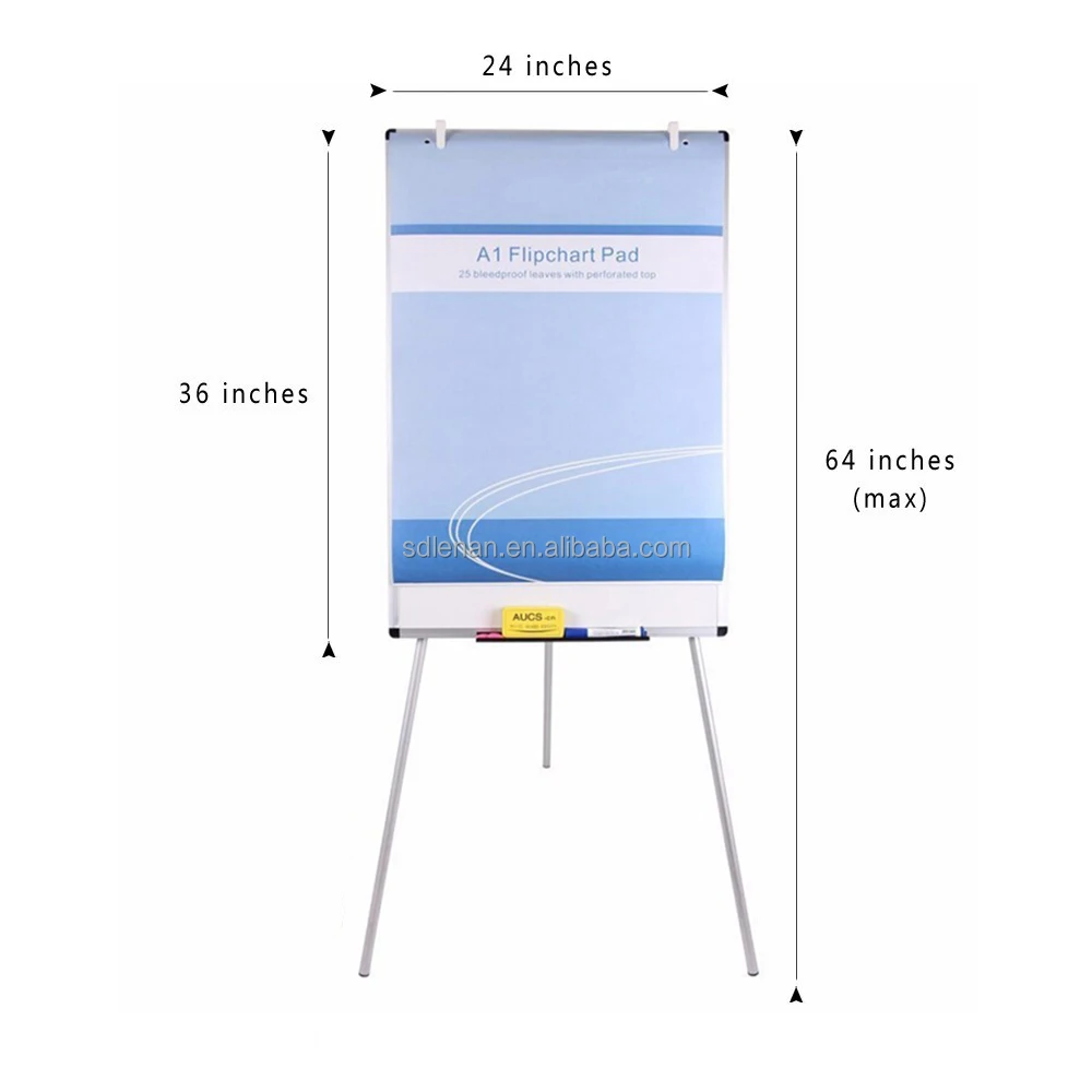 Wholesale Magnetic Whiteboard Easel Pads Flip Chart Stand With 