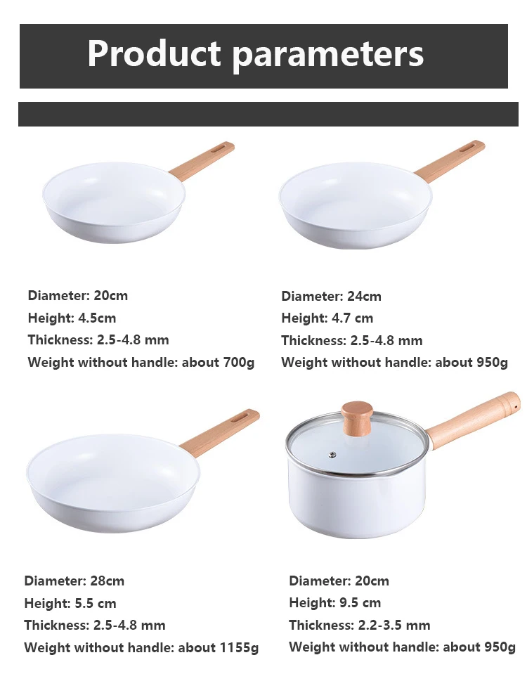 Kitchen Pot Sets Non Stick Frying Pan Cooking Die Cast Aluminum Cooking