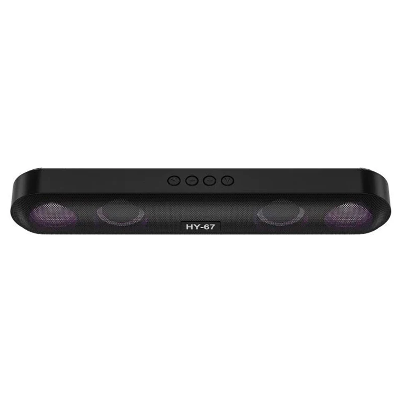 HY67 Smart Surround Speaker Mini With Microphone Wireless Home Theatre System TV Sound Bar With Subwoofer Bluetooth Speaker