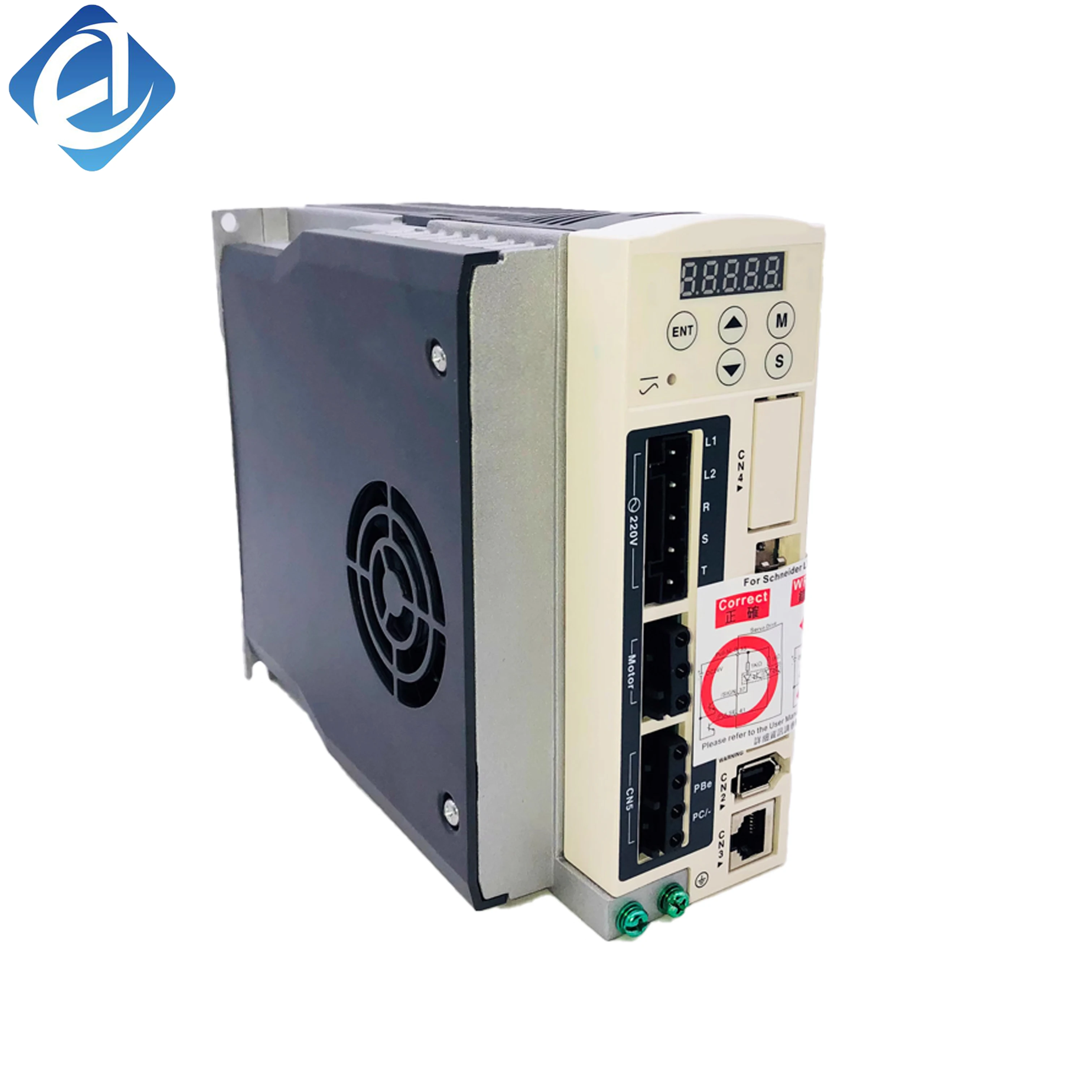 New Original LXM23AU75M3X Lexium23A servo drive. High precision positioning control, stable torque output, fast response performance, perfect matching BCH servo motor, applied to packaging machinery