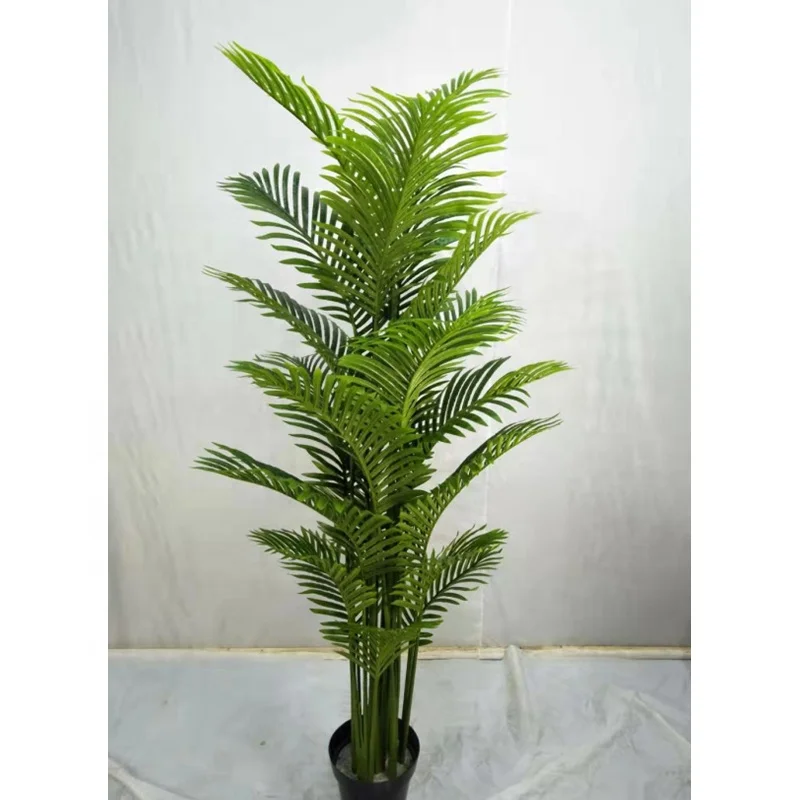 21 шт. искусственные листья бонсай Горшечное пальмовое растение большие 190 см (75 дюймов) высокое качество искусственное