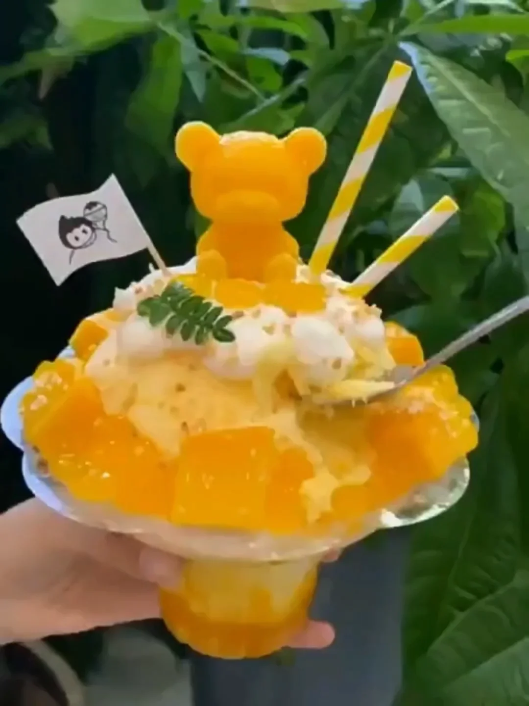 Disposable Clear Ice Cream Flakes Plastic Cup Snow Cone Shaved Ice