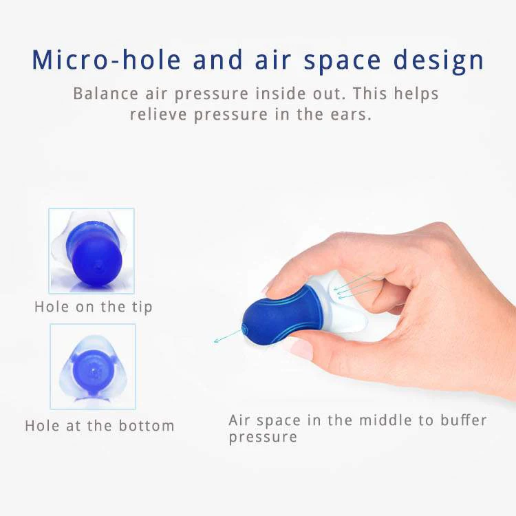 Hearing Protection Flight Silicone Airplane Cancelling Pressure Ear Plugs