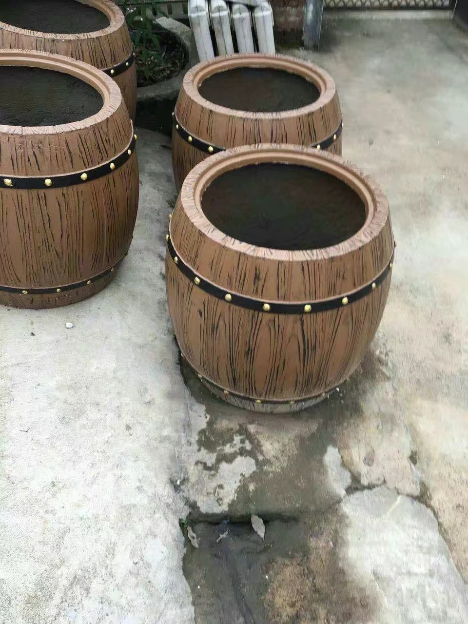 仁发花园塑料混凝土花盆模具水泥花盆大型模具硅胶混凝土花盆模具花盆