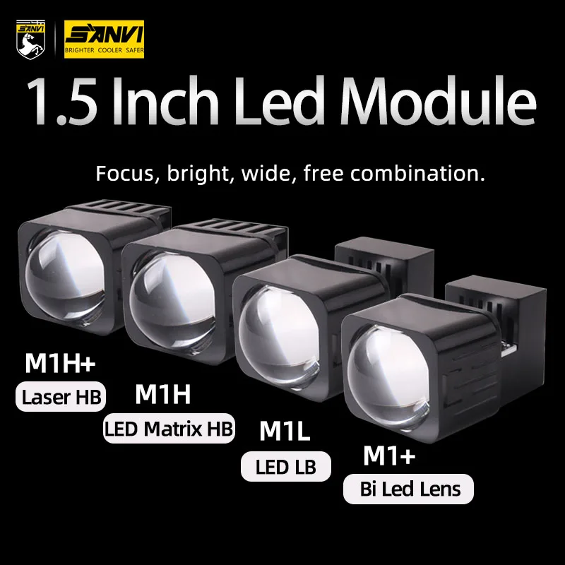 | H4 LEDヘッドライト ホワイト 6000K 36W*2 Hi&frasl;Lo 角度調整