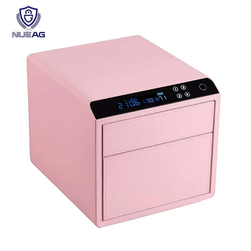 Durable Steel Material Secret Hidden Compartment Stash Storage Drawer Security Cash Safe Box with Fingerprint Lock