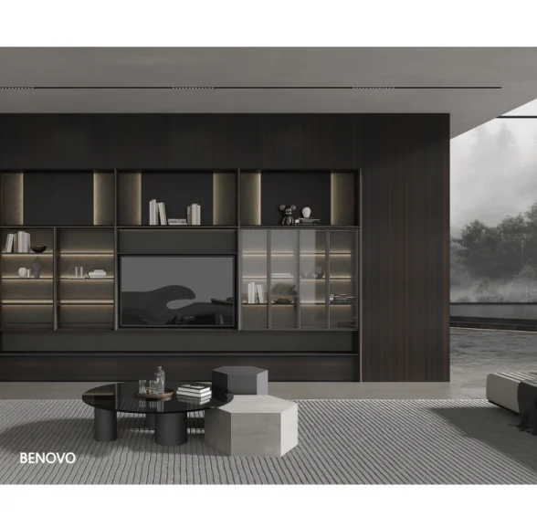 Изысканная книжная полка шкаф для телевизора 2 в одном роскошный стиль F4 звезды экологическое деревянное украшение гостиной настенный Телевизор