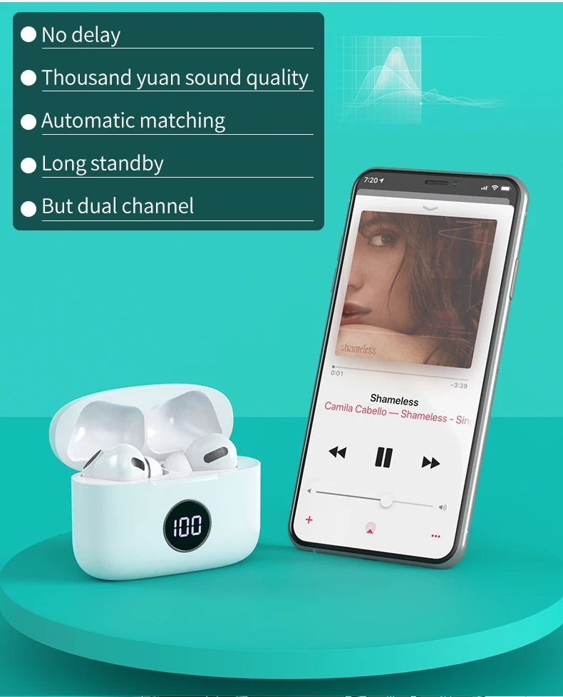 Oem Odm Tws Sport Bt Version 5.0 Headphone Earphone Music Earbuds - ANKUX.COM