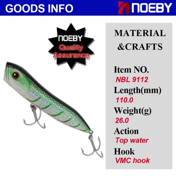 CHEERY Free Fishing Tackle Samples Top Water Jumping Surface Lure Big Mouth Pop Bass Artificial Lures – Lure – view 4