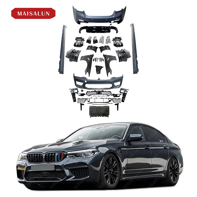 High Quality M5 Style Wide Body Kit for BMW 5 Series G30 G38 PRE Include Front Rear Bumper With Grille Side Skirts