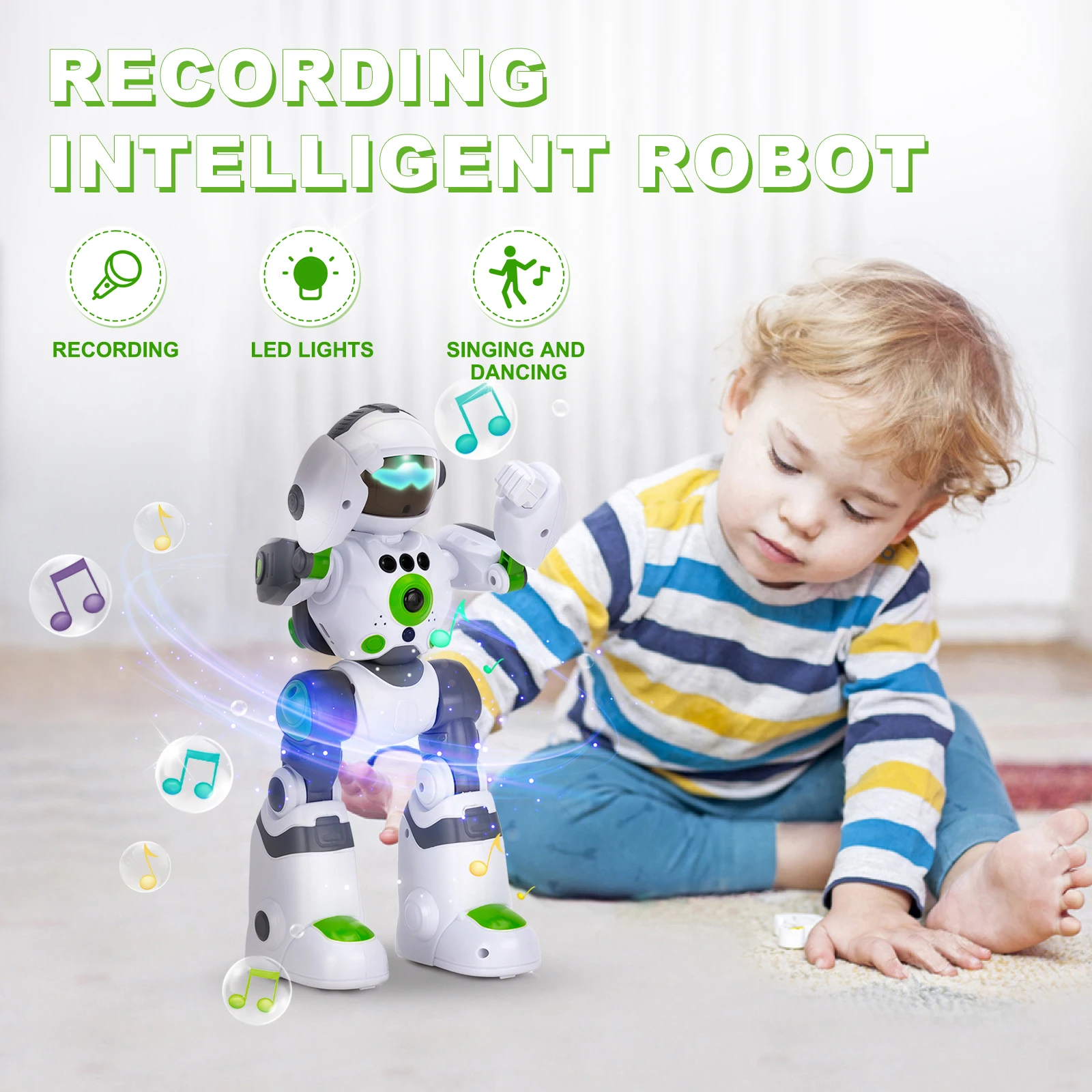 Robot Baby Electronic Toys Electroprime 66c1 Robots Gift Red Smart