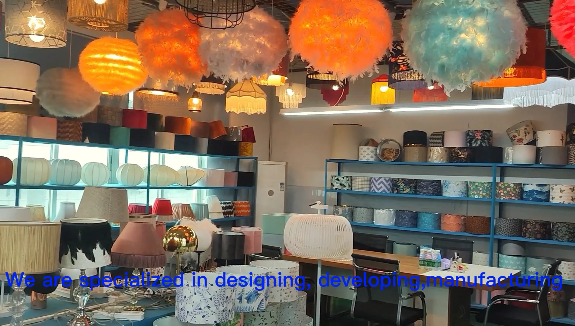 Modern Drum Chandelier Bedside Table White Tc Fabric Lampshade Floor