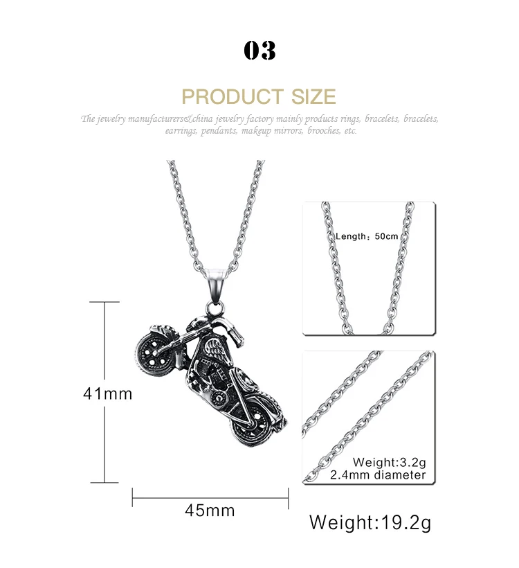 Custom silver anchor pendant supply for men-8