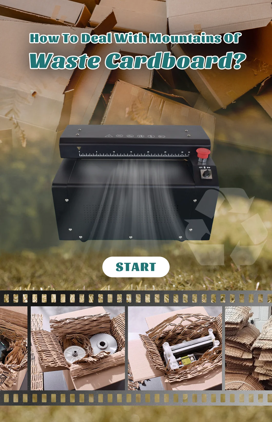 Shredder Box Yjnpack Brand Recyclable Waste Carton Boxes Expanding Machine ...