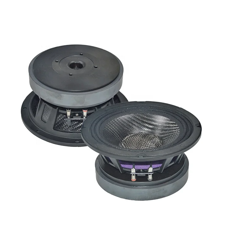 Wholesale/OEM Carbon Cone Speaker for Car Audio 650-049 6.5 Inch Mid Speaker 8-ohm Impedance Mono Aluminum Shell Speaker Unit