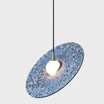 New multi color terrazo marble indoor LED hanging pendant lights for dinnign room