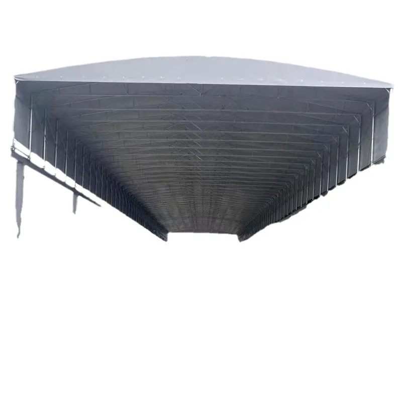 Large Outdoor Rainproof PVC Coated Metal High Quality Nature Industrial Mobile Folding Event Tent Shelter Garage Push-Pull
