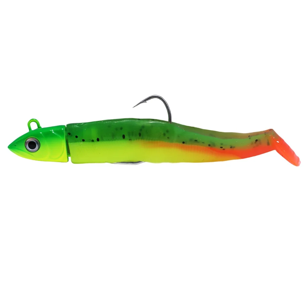 China fishing silicone lure black minnow