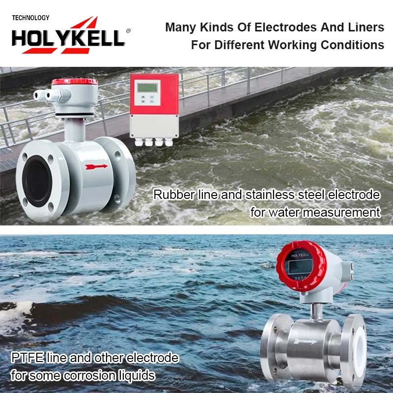 Holykell Factory 4800E Digital Electromagnetic Water Flow Meter