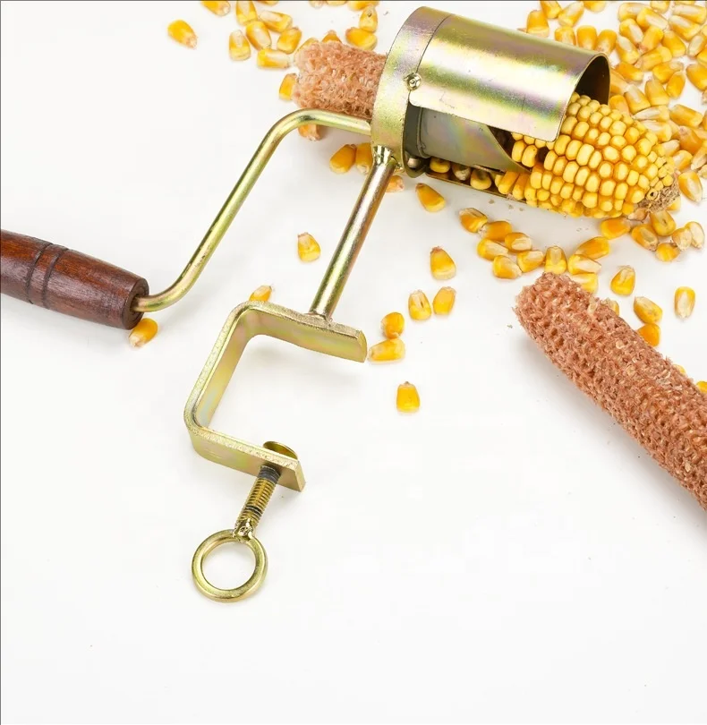 Manual Hand Corn Thresher Small Household Corn Baler Home Use Corn Maize Sheller Husker Machine Husk Peeling Machine