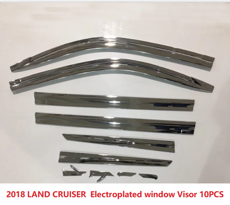 Electroplated  CHROME CAR WINDOW VISOR WIND DEFLECTOR RAIN GUARD SUN SIDE DOOR VENT VISOR WEATHER SHIELD SUN VISOR