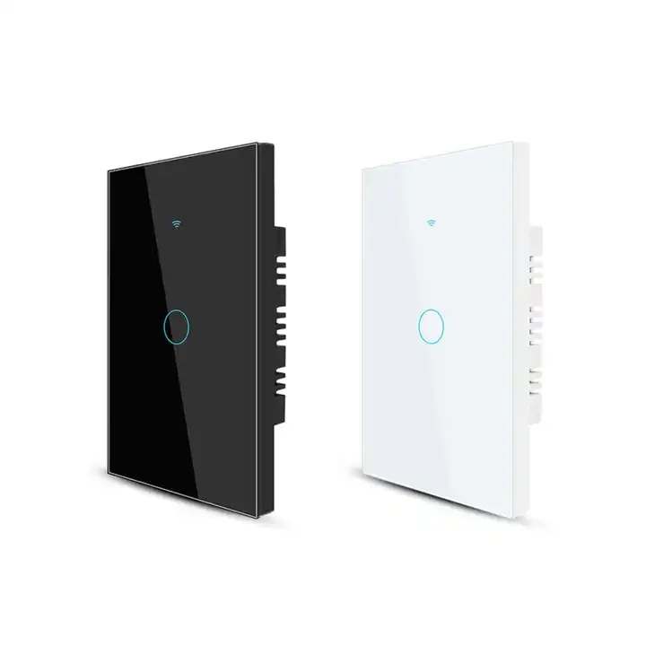 Tuya Wifi Controlled Smart EU US 1 2 3 4 Gang Light Wall Switch Touch Switch Work with Alexa and google Home