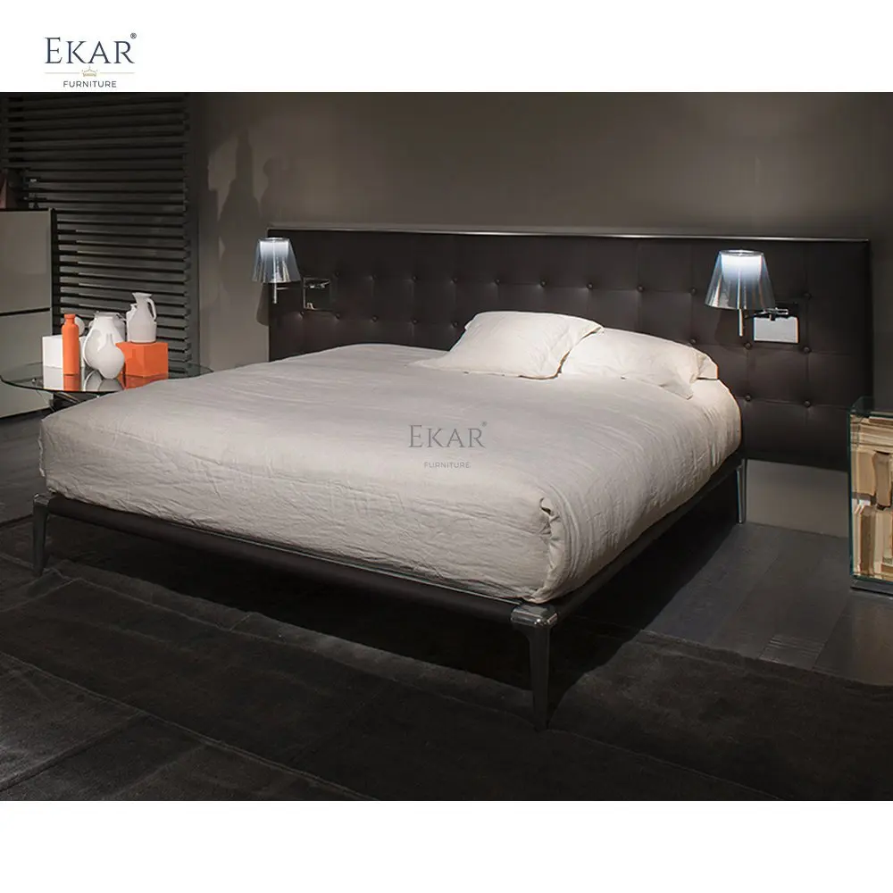 product wall mounted aluminum bed frame with polished legs  modular and easy to assemble bed-67