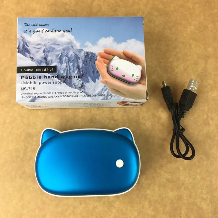 5000 мА/ч, грелка для рук Power Bank Аккумуляторная мини Powerbank Красочный милый портативное зарядное устройство Power Bank