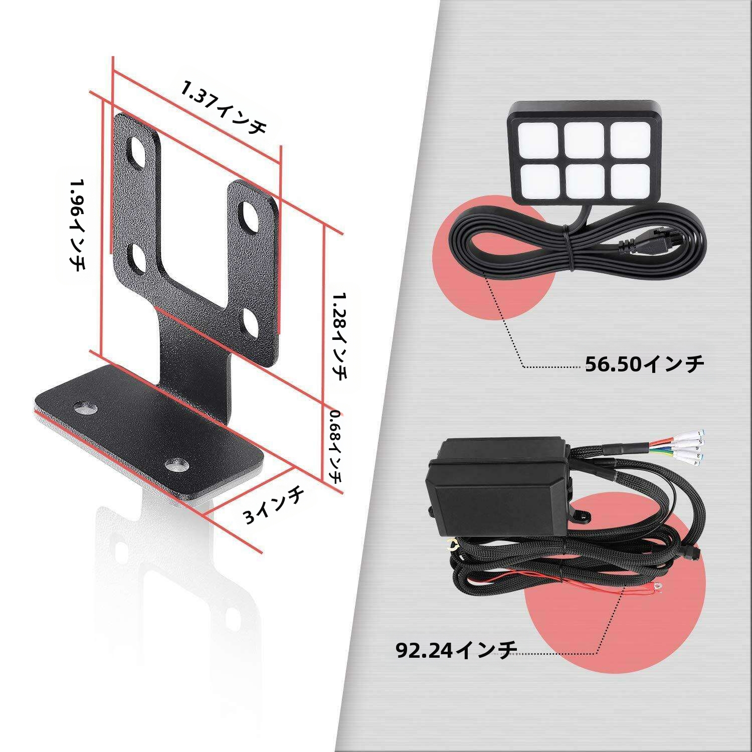 Universal Circuit Control Box 6 Gang Switch Pod for Truck