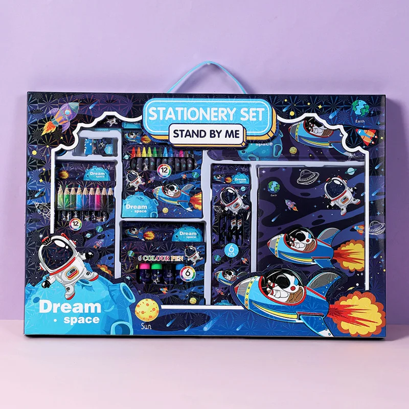 Wholesale cartoon cute animal kids students gifts school items stationery set