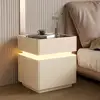 Couleur beige, verre noir avec fonction tactile.