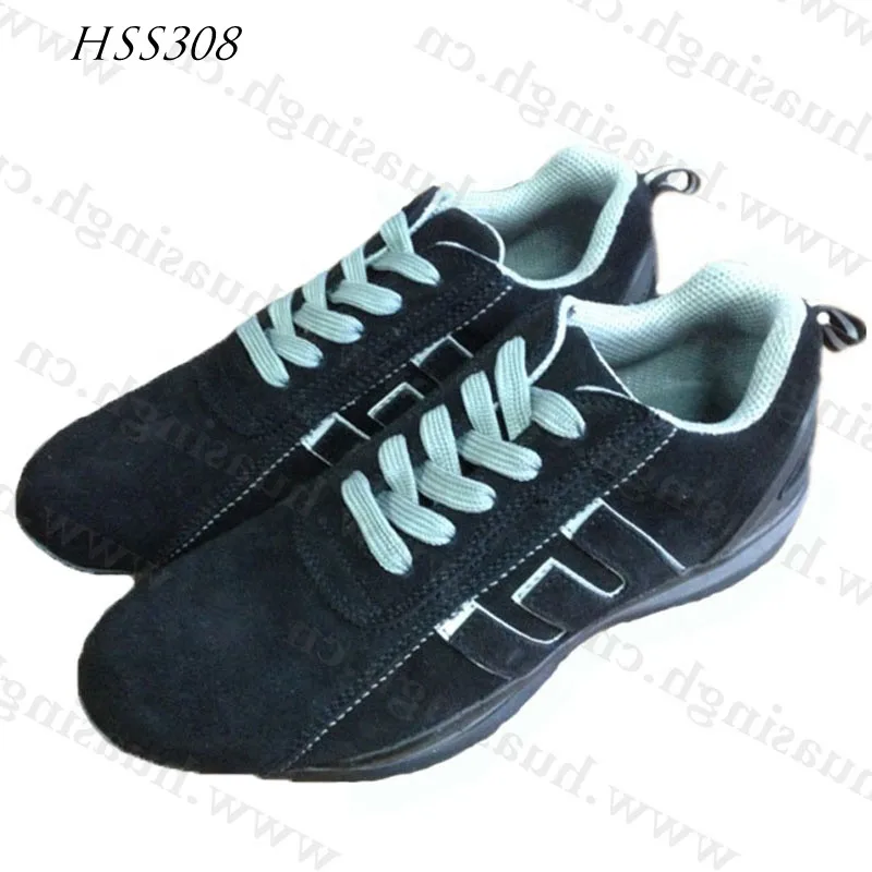 LXG,USA Market Popular Anti-puncture Blue Safety Boots Fiberglass Toe Insert Shockproof EVA+rubber Outsole Hiking Shoes HSS308