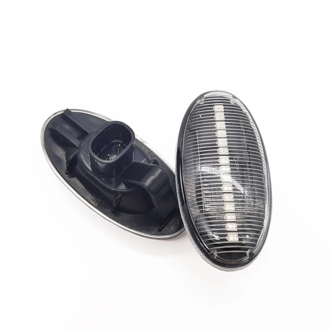VIPMOTOZ Amber LED Side Marker Lights For Mazda 2/3/5/MPV - Smoked Lens, Sequential Turn Signal, Plug & Play