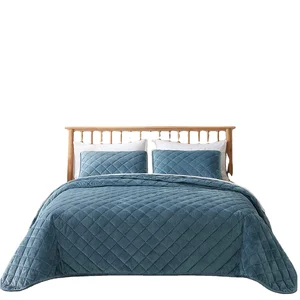 Velvet Summer Chinese Bed Quilted Bedspreads 100% Polyester Comforter Duvet Quilt