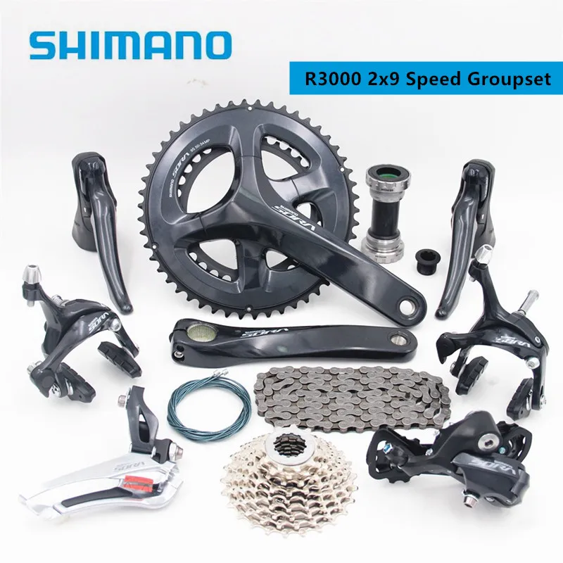 Melbourne Toevoeging Bepalen Shimano Sora R3000 2x9 Speed Road Bike Groupset Bicycle Parts 170mm 50-34t  Crankset Rear Derailleur Ss - Buy Shimano Sora R3000,Crankset Rear  Derailleur,Bicycle Parts Set Product on Alibaba.com