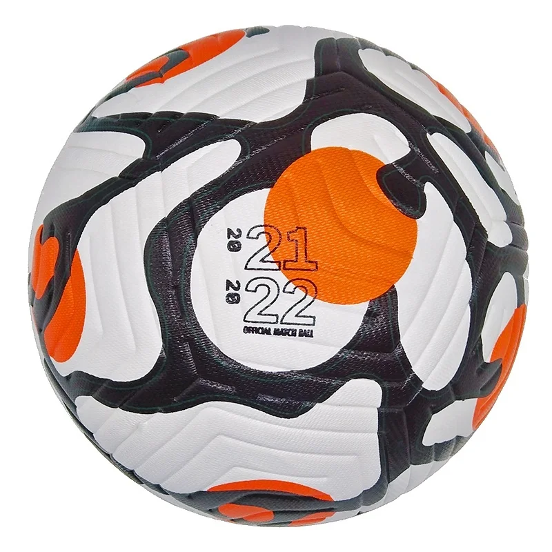 Новинка, бесшовный футбольный мяч высокого качества 21-22, без логотипа, без логотипа, мяч на заказ, размер 5, мяч для футбольной команды, с рисунком имени