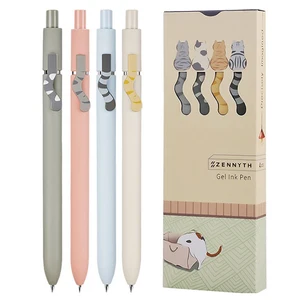 G07 0.5 Gel Pens Wholesale Colour Gel Pen Set Plastic Gel Pen 0.5mm with Cat Tail