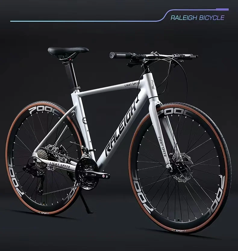 Lanling 700C Breaking Wind Race 18 Speed Turn Oil Disc Road Bike Aluminum Alloy Variable Speed Racing Bike