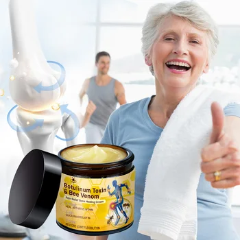 Meisaar Pain Relief Bone Healing Cream with Organic Ingredients Vitamin C Hyaluronic Acid Botulinum Toxin Bee Venom for Massage
