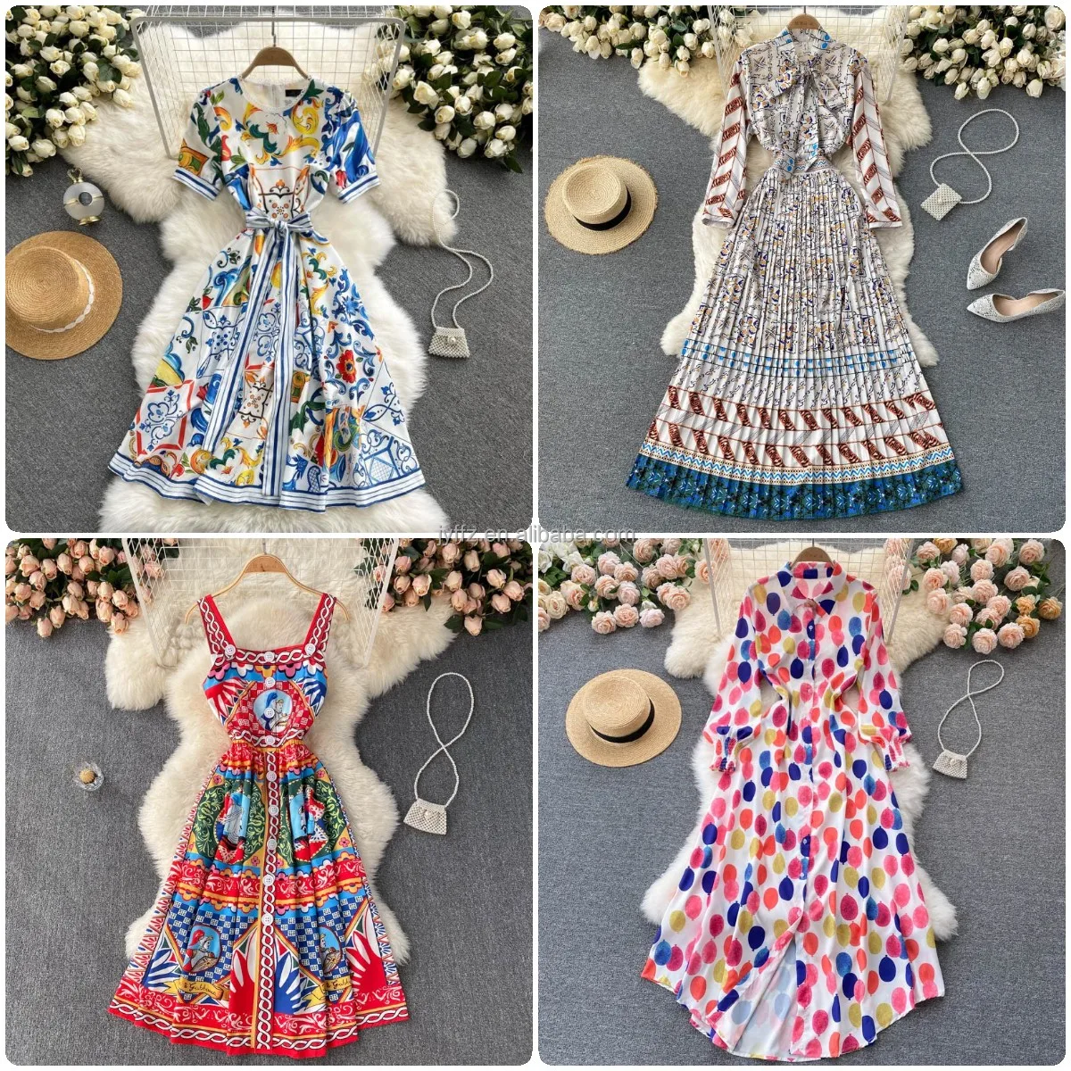 2022 summer fashion elegant dress French women's clothing manufacturers wholesale