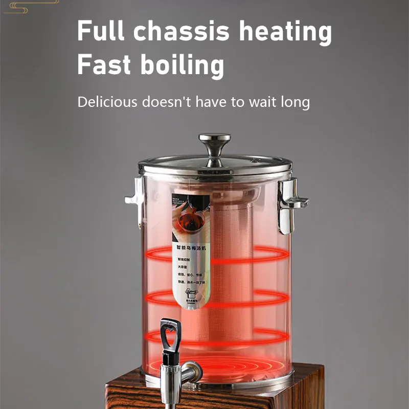 WINNERS 30L Automatic Tea Maker Commercial Use Tea Urn Coffee Maker Water Boiler with Visible Food Grade PC Material Barrel