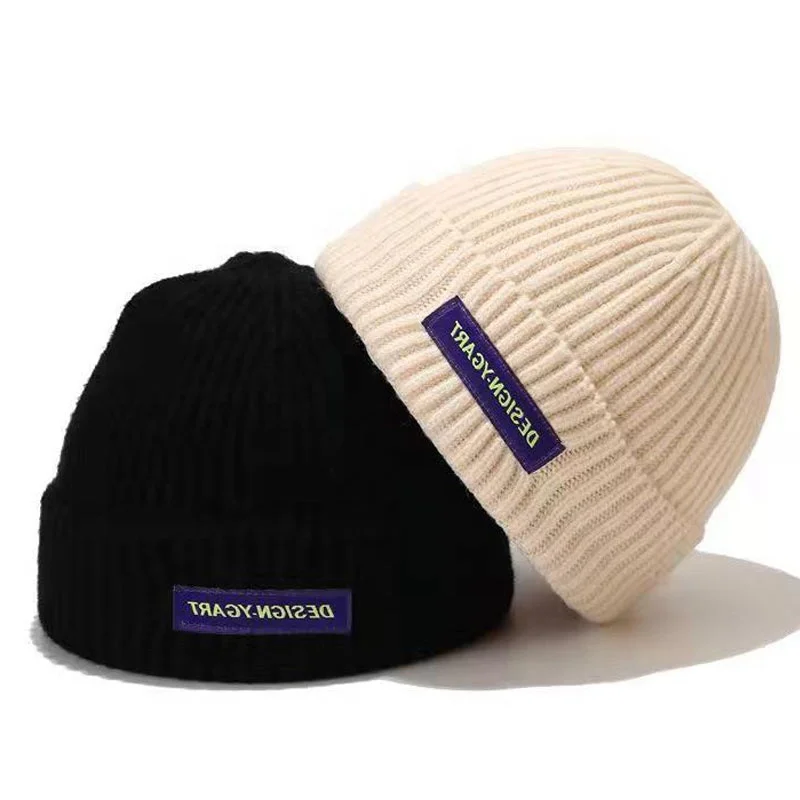 2022 New Style Custom Embroidery Patch Short Mini Beanie Hat