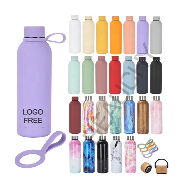 Logo Collapsible Silicone Water Bottles (17 Oz.)