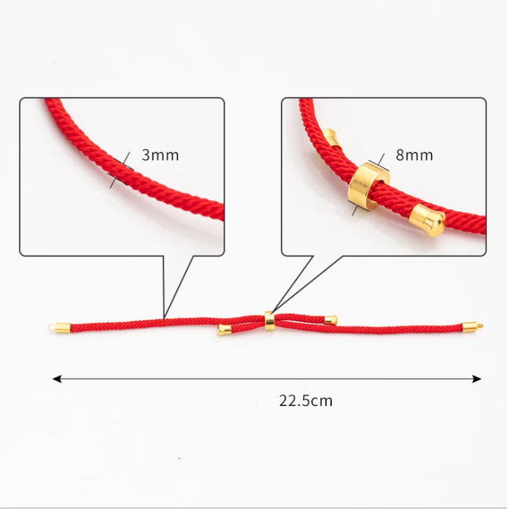 Fashion Red Thread String  Bracelet Handmade Rope Line for Personalized Pendant Charms for Diy Jewelry Making